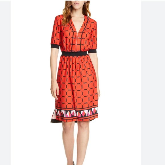 Ted Baker Valent Zip Front Detail Step Hem Dress size 1 nwt - Picture 2 of 12